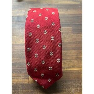 Vintage Andrisen Morton Red Anchor Tie